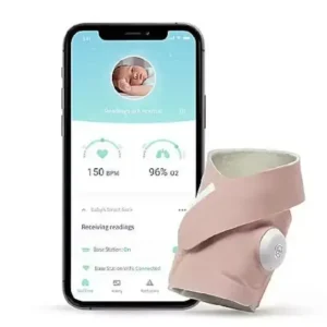 Owlet Smart Sock 3 with dusty rose sock set